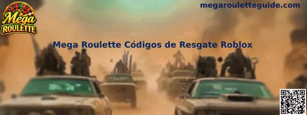Banner Oficial Mega Roulette Códigos de Resgate Roblox