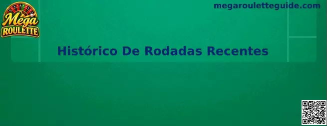 Histórico de Rodadas Mega Roulette