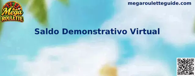 Interface de treino com Saldo Demonstrativo Virtual no Mega Roulette